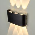 Modee LED čierna nástenná lampa 6W 470lm neutrálna biela (ML-LWL0002)