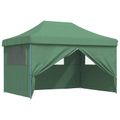 vidaXL Párty stan 279 x 410 x 315 cm Zelená Oxfordská látka