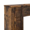 vidaXL Rám krbu Dymový dub 100 x 20 x 100 cm Kompozitné drevo