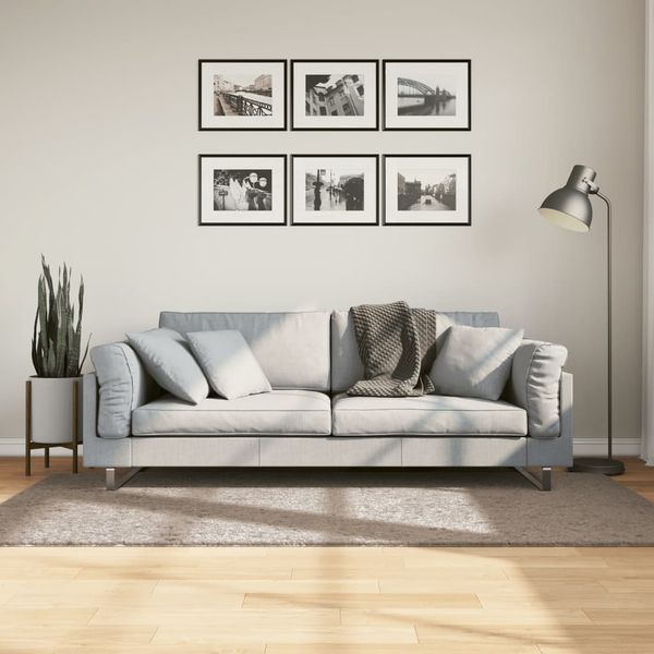 vidaXL Shaggy koberec PAMPLONA, vysoký vlas, moderný, béžový 100x200cm