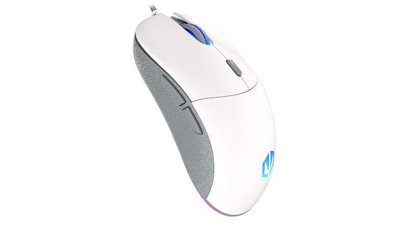 Endorfy GEM Plus/Herná/Optická/Pre pravákov/19 000 DPI/Drôtové USB-A/Biela