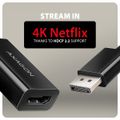 AXAGON RVD-HI20N, DisplayPort -> HDMI 2.0b redukcia / adaptér, 4K/60Hz Adaptér, DisplayPort 1.2a (M) na HDMI 2.0b (F), 4K/60Hz, HDCP 2.2, 0,15m, čierny