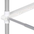 vidaXL Polica na práčku s úložiskom Biela 70 x 27 x 136 cm Hliník