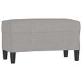 vidaXL Lavica bledosivá 70x35x41 cm látka