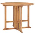 vidalXL 5-dielna skladacia vonkajšia jedálenská súprava tíkový masív