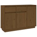 vidaXL Komoda medovo-hnedá 110x34x75 cm borovicový masív