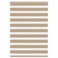 vidaXL Zebrová roleta pieskovo hnedá 110x100 cm šírka látky 105,9 cm polyester