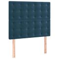 vidaXL Posteľ bez matraca tmavomodrý 120x200 cm zamat