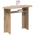 vidaXL Konzolový stôl Dub artisan 100 x 39,5 x 75 cm Kompozitné drevo