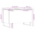 vidaXL Skrinka na platne lesklá biela 74,5x38x48 cm kompozitné drevo