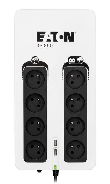 EATON UPS 3S 850F, 850VA, 510W, 1/1 fáze Záložní zdroj, 850VA, 510W, 1/1 fáze