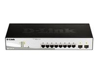 Prepínač - inteligentný - 8 x 10/100/1000 + 2 x gigabitové SFP - desktop, možno montovať do rozvádzača