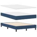 vidaXL Posteľ s pružinovým rámom s vankúšom Modrá 120 x 200 cm látka
