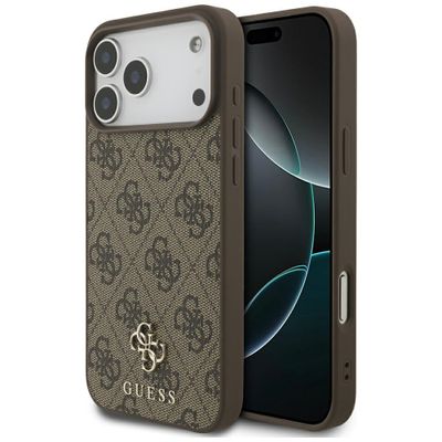 Obal Guess 4G Small Classic Logo MagSafe pre iPhone 17 Pro Max hnedý