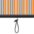 vidaXL Roleta Žltá a modrá 180 x 250 cm Textil a hliník