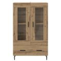 vidaXL Highboard Remeselný dub 69,5 x 31 x 115 cm Kompozitné drevo