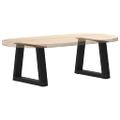 vidaXL Nohy konferenčného stolíka v tvare V, 2 ks, čierne, 30 x (30-31,3) cm, oceľové