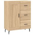 vidaXL Vysoká skrinka dub sonoma 69,5x34x180 cm spracované drevo