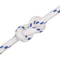 vidaXL Lodné lano biele 20 mm 50 m polypropylén