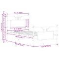 vidaXL Posteľný rám bez matraca dub sonoma 80x200 cm kompozitné drevo