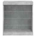vidaXL Komoda s LED svetlami betónovo sivá 60,5x37x67 cm