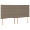 vidaXL Boxspring posteľ s matracom sivohnedý 200x200 cm látka