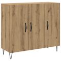 vidaXL Servírovacia skriňa Remeselný dub 90 x 32,5 x 80 cm