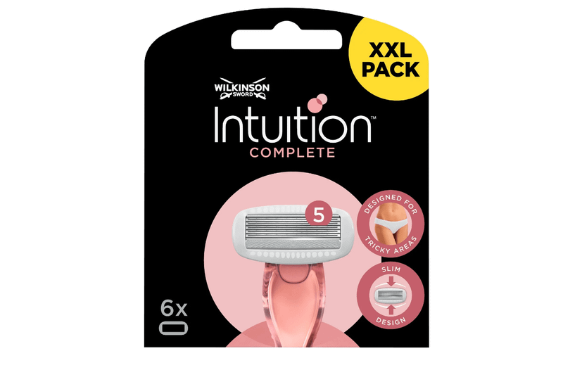 Wilkinson dámske náhradné hlavice s 5 čepieľkami pre strojček Intuition Complete, 6ks (7002065E)