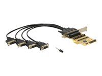 Sériový adaptér - PCIe 2.0 - RS-232 x 4
