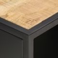 vidaXL TV skrinka, vyrezávané dvierka 90x30x40cm, surové mangové drevo
