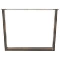 vidaXL Nohy k jedálenskému stolu v tvare V, 2 ks, prírodná oceľ, 100 x (72-73,3) cm, oceľ