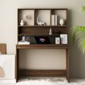 vidaXL Stôl so zásuvkami hnedý dub 110x45x157 cm spracované drevo