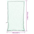 vidaXL Sieť na prívesný vozík s elastickým lanom, zelená 2,7x1,5 m, PP