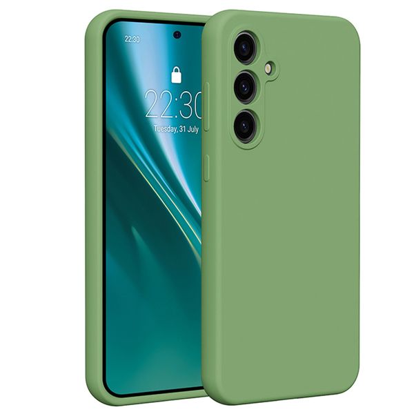 Etteri Silikónové puzdro pre Samsung Galaxy S23 FE svetlozelená