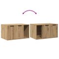 vidaXL Uzavretý box na stelivo dub artisan 80x50x45cm kompozitné drevo