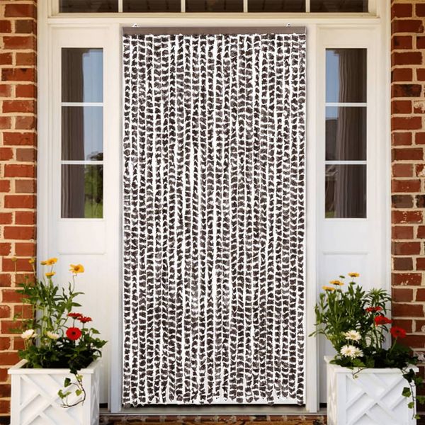 vidaXL Záves proti hmyzu hnedý a biely 100x200 cm ženilka