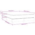 vidaXL Boxspring posteľ s matracom tmavohnedá 140x200 cm látka
