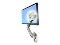Montážna sada (kĺbové rameno, montážna základňa, montážny rám VESA) - Technológia konštantnej sily - na Displej LCD - leštený hliník - veľkosť obrazovky: až 42" - montáž na stenu