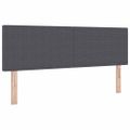 vidaXL LED box s pružinami Tmavo šedá a biela 160 x 200 cm