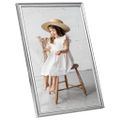 vidaXL Fotorámiky na stenu, koláž 3 ks, strieborné 50x70 cm, MDF