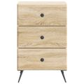 vidaXL Nočný stolík Dub sonoma 43 x 41 x 66,5 cm Kompozitné drevo