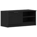 vidaXL TV skrinka 80 x 35 x 36,5 cm Čierny dub Kompozitné drevo