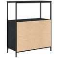 vidaXL Kúpeľňová skrinka s policami dub čierny 76,5x35x95 cm