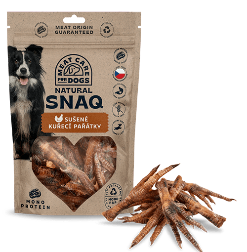 DOG SNAQ 99196 doplnkové krmivo pre psy - sušené kuracie nohy 100G