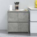 vidaXL Komody 2 ks betónové sivé 70x41x75 cm drevotrieska