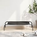 vidaXL Vyvýšená posteľ pre psa Black 90x50x20 cm Oxford Fabric Steel
