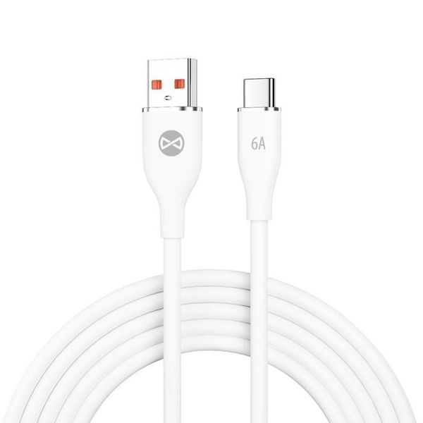 Dátový kábel Forever USB/USB-C 1m 66W biely