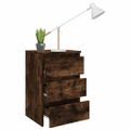 vidaXL Nočný stolík údený dub 40x35x62,5 cm spracované drevo