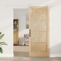 vidaXL Posuvné dvere ORKDAL 86 x 211 cm Borovicový masív