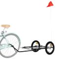 vidaXL Príves na bicykel, čierny 126x63x34 cm, železo